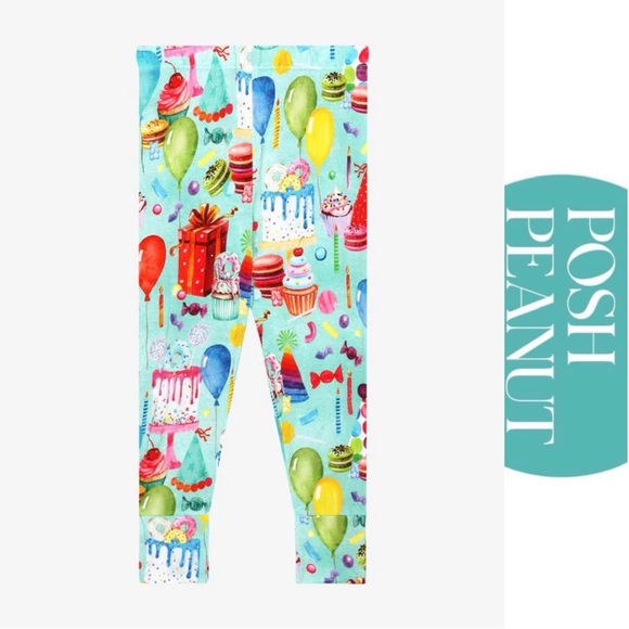 Posh Peanut | "Happy Birthday" Party Balloons Bamboo Pajama Pants | Size 2T - Picture 1 of 9